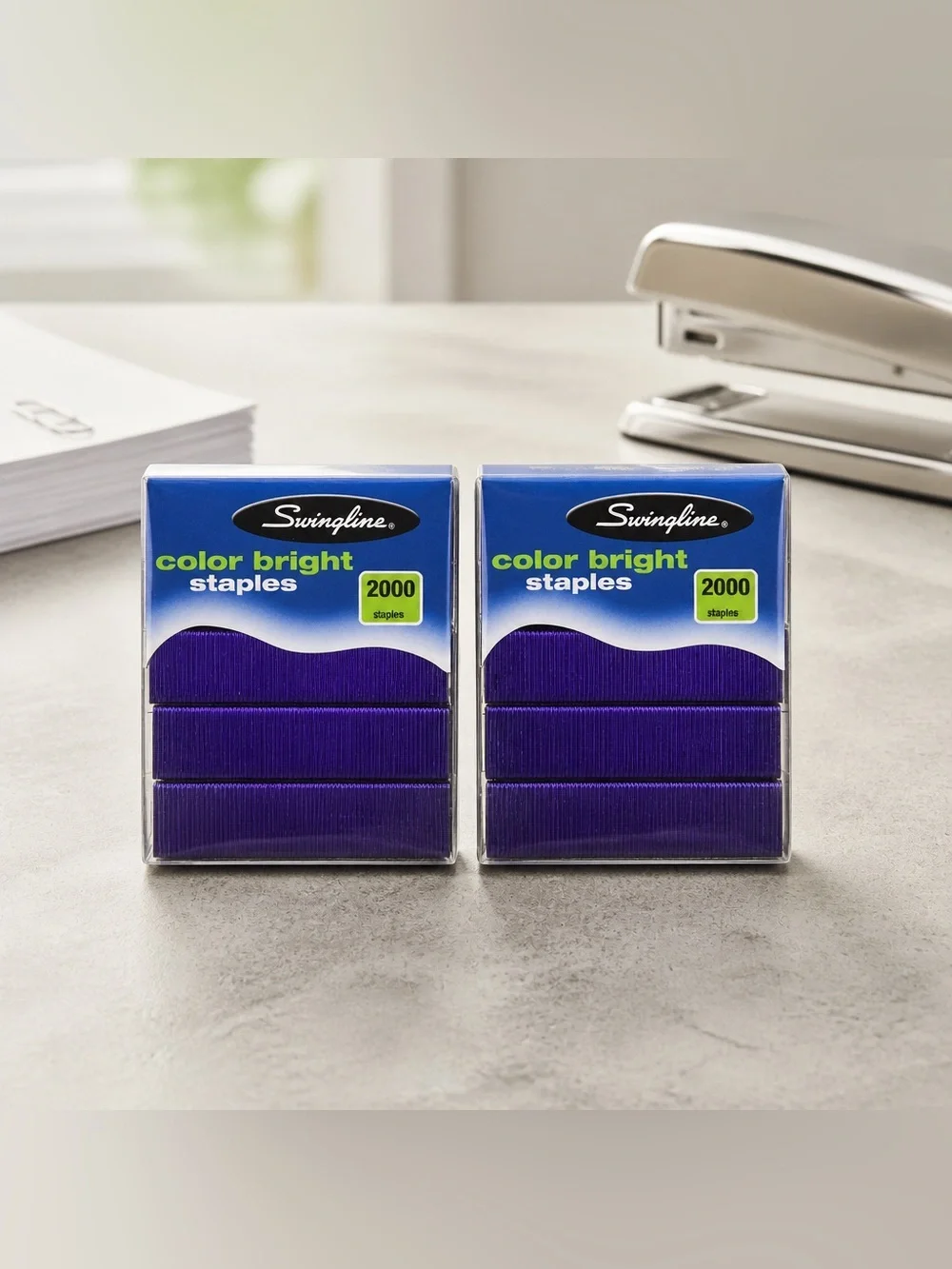 Swingline Color Bright Staples — Purple (2 Pack)